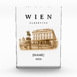 Personalisierte Wien Albertina | Name & Jahr Fotoblokken