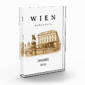 Personalisierte Wien Albertina | Name & Jahr Fotoblokken (Links)