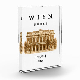 Personalisierte Wien Börse | Name & Jahr Fotoblokken