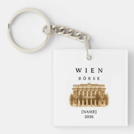 Personalisierte Wien Börse | Name & Jahr Sleutelhanger