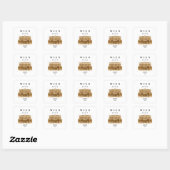 Personalisierte Wien Börse | Name & Jahr Vierkante Sticker (Vel)