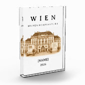 Personalisierte Wien Museumsquartier | Name & Jahr Fotoblokken (Links)