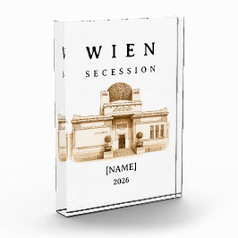 Personalisierte Wien Secession | Name & Jahr Fotoblokken