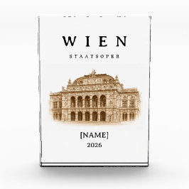 Personalisierte Wien Staatsoper | Name & Jahr Fotoblokken