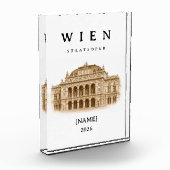 Personalisierte Wien Staatsoper | Name & Jahr Fotoblokken (Links)