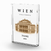 Personalisierte Wien Staatsoper | Name & Jahr Fotoblokken (Rechts)
