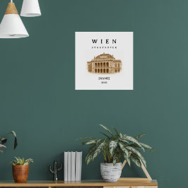 Personalisierte Wien Staatsoper | Name & Jahr Poster
