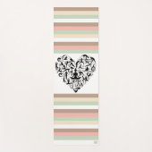 Personalisierte Yoga Matte mit Herz und Name Yogamat (Voorkant)