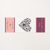 Personalisierte Yoga Matte mit Herz & Wunschtext Yogamat (Voorkant (horizontaal))