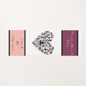 Personalisierte Yogamatte mit Herz & Wunschtext Yogamat (Voorkant (horizontaal))