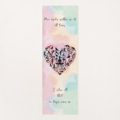 Personalisierte Yogamatte mit Herz & Wunschtext Yogamat (Voorkant)