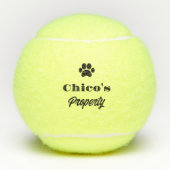 Personalisierter humorvoller Hundeball Tennisballen (Voorkant)