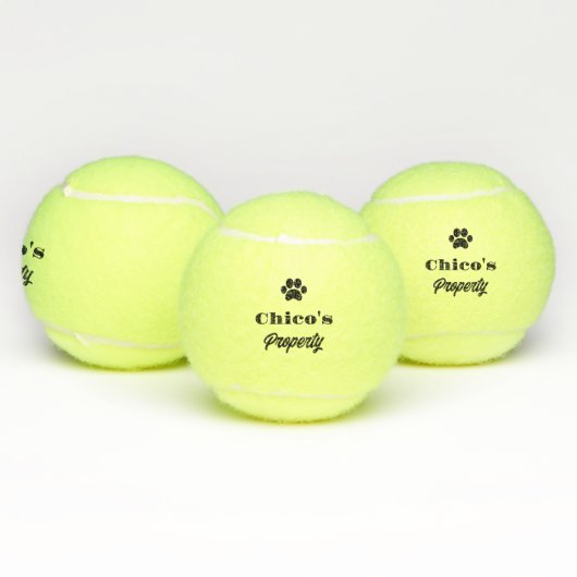 Personalisierter humorvoller Hundeball Tennisballen (Multi)