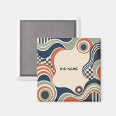 Personalisierter Magnet – Retro Focus (Voorkant / Achterkant)