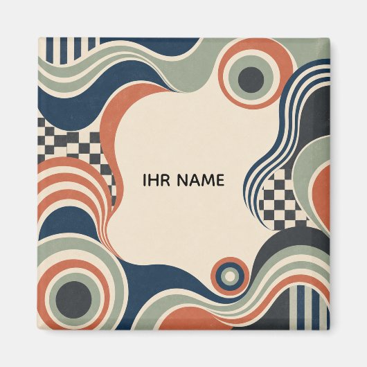 Personalisierter Magnet – Retro Focus (Voorkant)