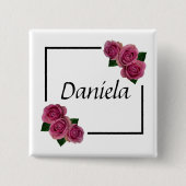 personalisierter Name PIN Anstecker Button (Voorkant)