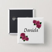 personalisierter Name PIN Anstecker Button (Voorkant /achterkant)