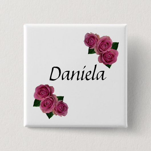 personalisierter Name PIN Anstecker Button (Voorkant)