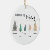 Personalisierter Osteranhänger mit Familiennamen Keramisch Ornament (Rechts)