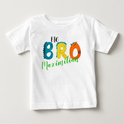 Personalisiertes BIG BRO Baby T-shirt (Voorkant)