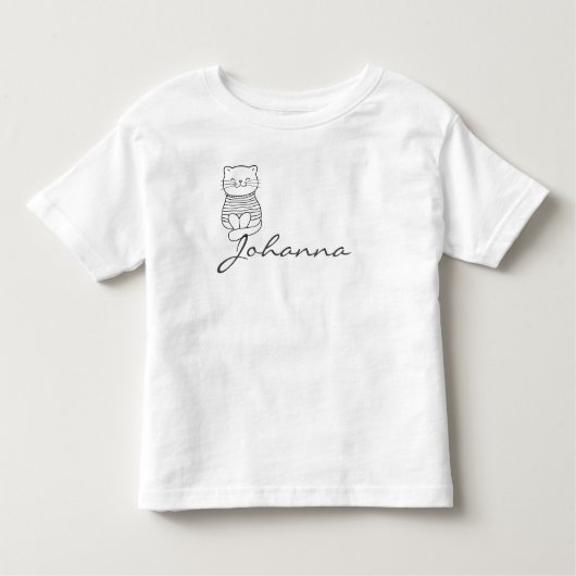 Personalisiertes Kätzlein T-shirt (Voorkant)