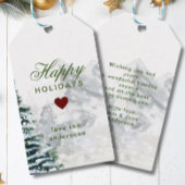 Personalisiertes Weihnachtsdesign Geschenkanhänger Cadeaulabel