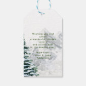 Personalisiertes Weihnachtsdesign Geschenkanhänger Cadeaulabel (Achterkant)