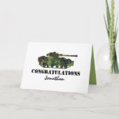 Personalistisch leger vertrekt kaart (Voorkant)