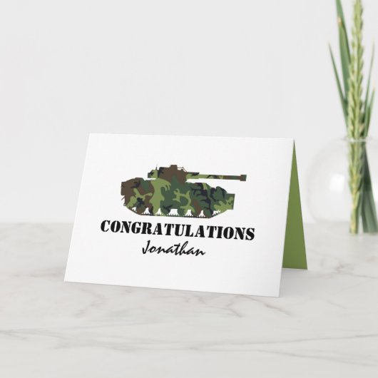 Personalistisch leger vertrekt kaart (Voorkant)