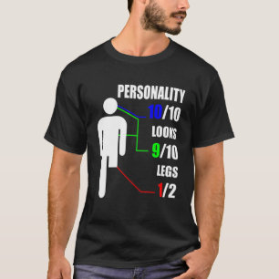 Personaliteit ziet been Amputatie Handicap Amputee T-shirt
