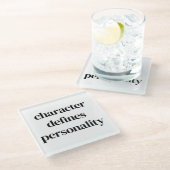 Personality Glas Onderzetter (Schuin)