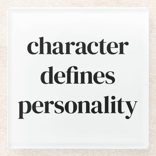 Personality Glas Onderzetter (Voorkant)