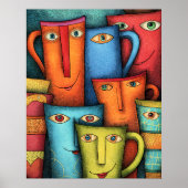 Personality Plus Smiling Cups Poster (Voorkant)