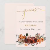 Personaliza Agradecimiento Para la Madrina Kaart (Voorkant / Achterkant)