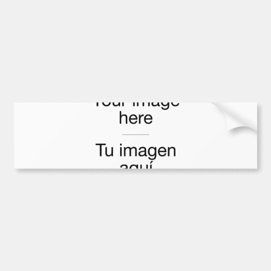 Personaliza tu parachoques con pegatinas y fotos bumpersticker (Voorkant)