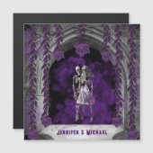 Personalizable Gothic Wedding Magnetic Card (Voorkant / Achterkant)