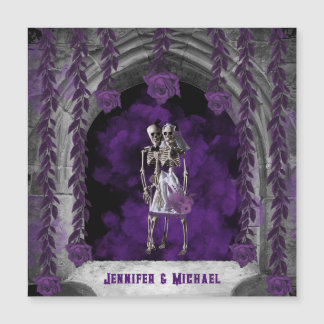 Personalizable Gothic Wedding Magnetic Card