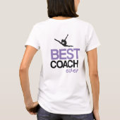 Personalizable Gymnastics Coach Best Coach Ever T-shirt (Achterkant)