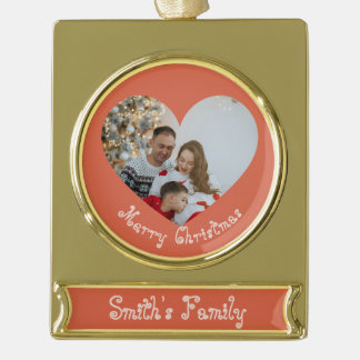 Personalizable Ornament Verguld Banner Ornament