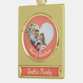 Personalizable Ornament Verguld Banner Ornament (Links)