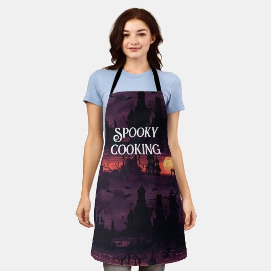Personalizable para Cocina Espeluznante Halloween Schort (Gedragen)