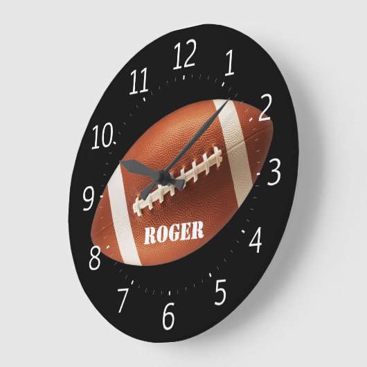 Personalizable Rugby Grote Klok (Hoek)