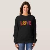 Personalizable Valentine’s Day Heart Love Women’s Trui (Voorkant volledig)