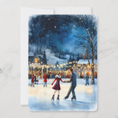 Personalizable Vintage  Flat Holiday Card  Feestdagenkaart (Voorkant)