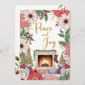 Personalizable Vintage  Flat Holiday Card  Feestdagenkaart (Voorkant / Achterkant)