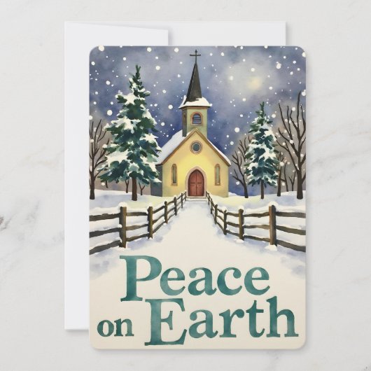 Personalizable Vintage  Flat Holiday Card  Feestdagenkaart (Voorkant)