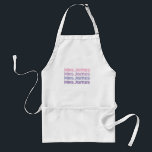 Personalizable wedding bride cook apron standaard schort<br><div class="desc">easy to personalize!

let the world know your new name!

perfect gift for
honeymoon
wedding
engagement
bridal shower
newlywed 

change the name... .or use the design tool and make further changes to color as desired</div>