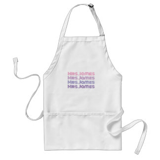 Personalizable wedding bride cook apron standaard schort