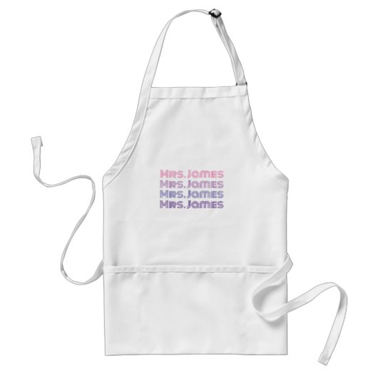 Personalizable wedding bride cook apron standaard schort (Voorkant)