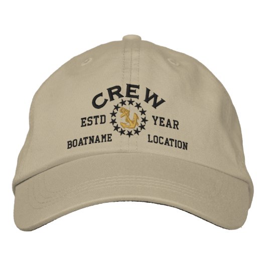 Personalizable YEAR and Names Crew Yacht Flag Pet (Voorkant)